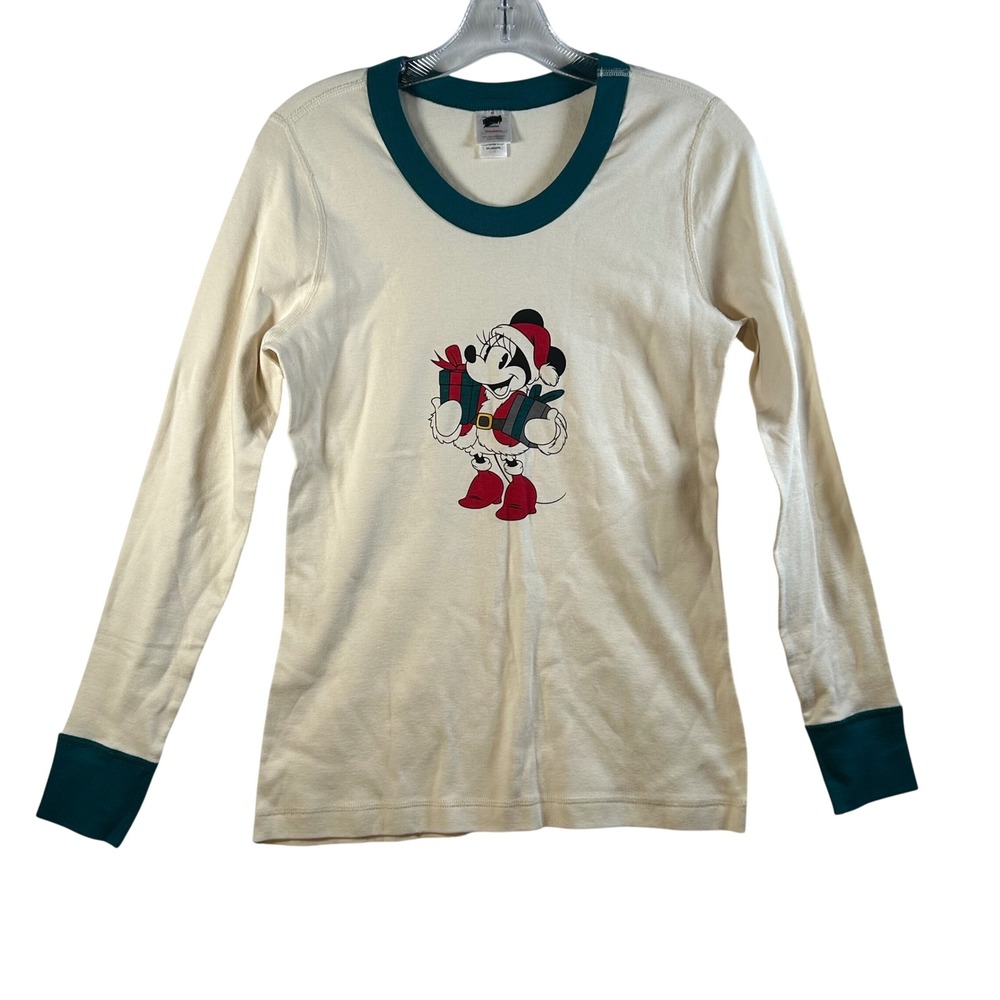 Disney Collection Hanna Andersson‎ Long Sleeve Minnie Mouse Christmas Top Size M